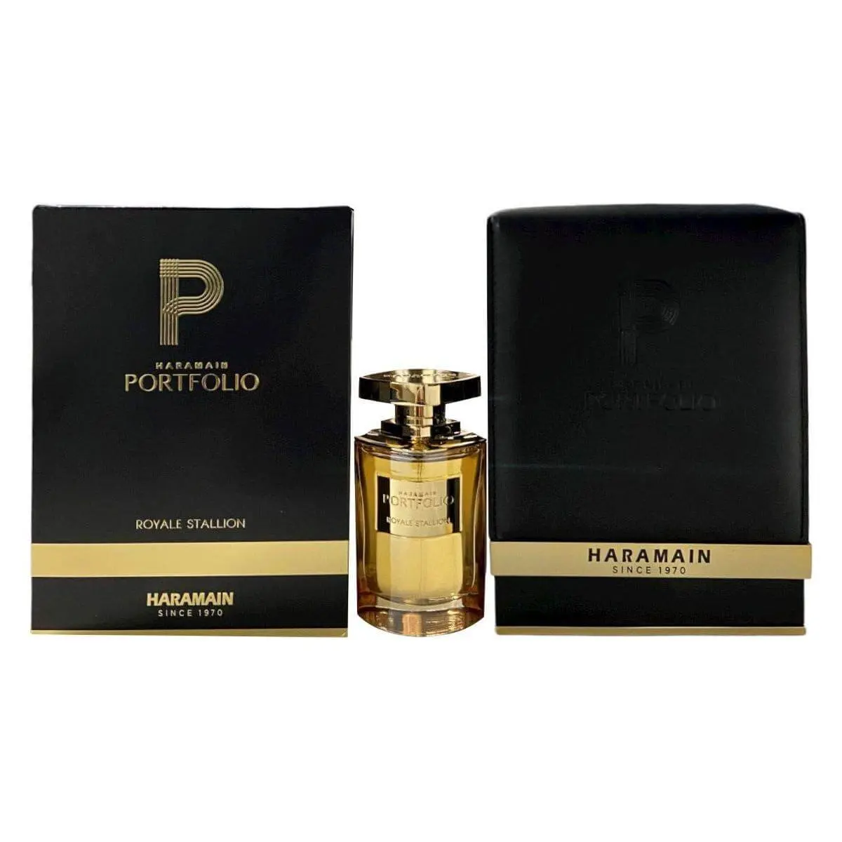 AL HARAMAIN Portfolio Royale Stallion Unisex Eau de Parfum Bottle, Bold Elegant Citrus Floral EDP Scents with Jasmine Lavender Notes, 2.5 fl oz, Unisex Wear Perfume Fragrance for Beauty & Personal Care