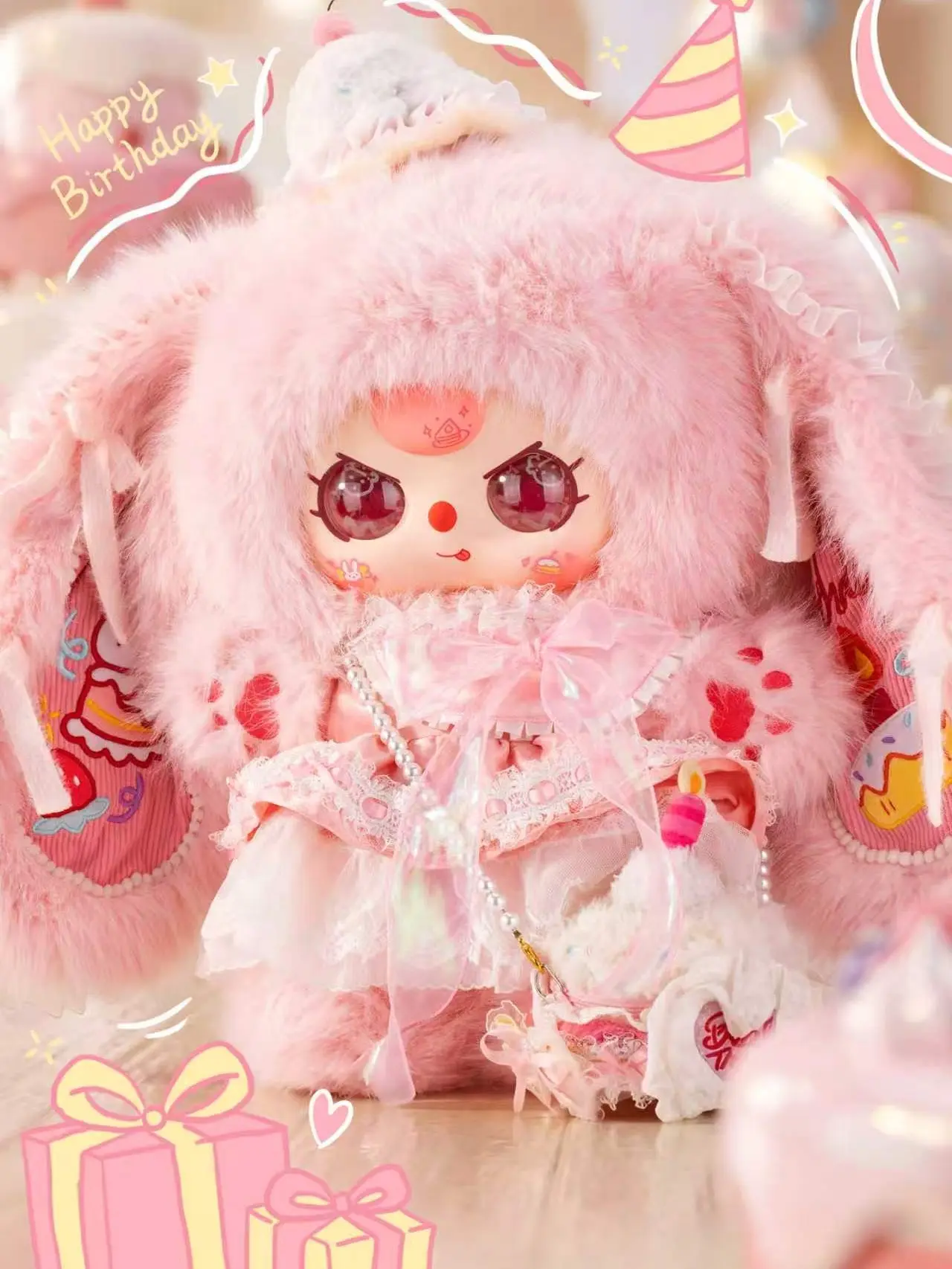 Babythree - Birthday Cake 800% Plush Toy Doll Blind Box Collection