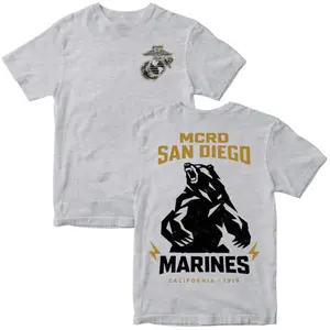 MCRD San Diego Marines California Bear T-Shirt & Hoodie