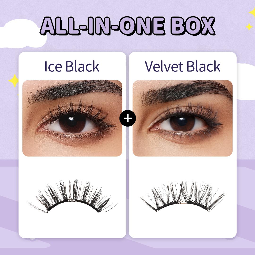 Wosado 2 Pairs Magnetic Eyelashes Bundle – Soft, Reusable, Glue-Free, Waterproof Natural Lash Set