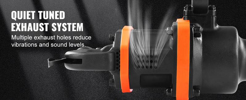 VEVOR professinal 1 Inch Air Impact Wrench, TikTokShopBlackFriday, Up to 3160 ft-lbs High Reverse Torque Output 1" Pneumatic Impact Gun w/ 8 Inch Extended Anvil & Carrying Case for Heavy Duty Repairs and Maintenancetorque  even reaches 3160 ft-lbs