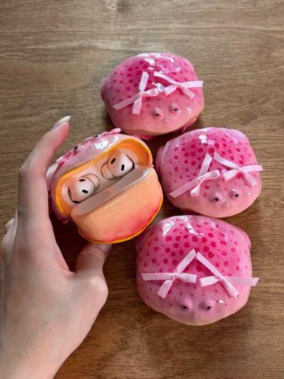 DIY Handmade Toad-Shaped Airpods Pro 1/2/3/Airpods 4 Earphone Case - Weird And Abstract Protective Shell For 3D Headphones Valentine's Day Gifts DIY Handmade Toad-Shaped Airpods Pro 1/2/3/Airpods 4 Earphone Case - Weird And Abstract Protective Shell For 3D Headphones Valentine's Day Gifts