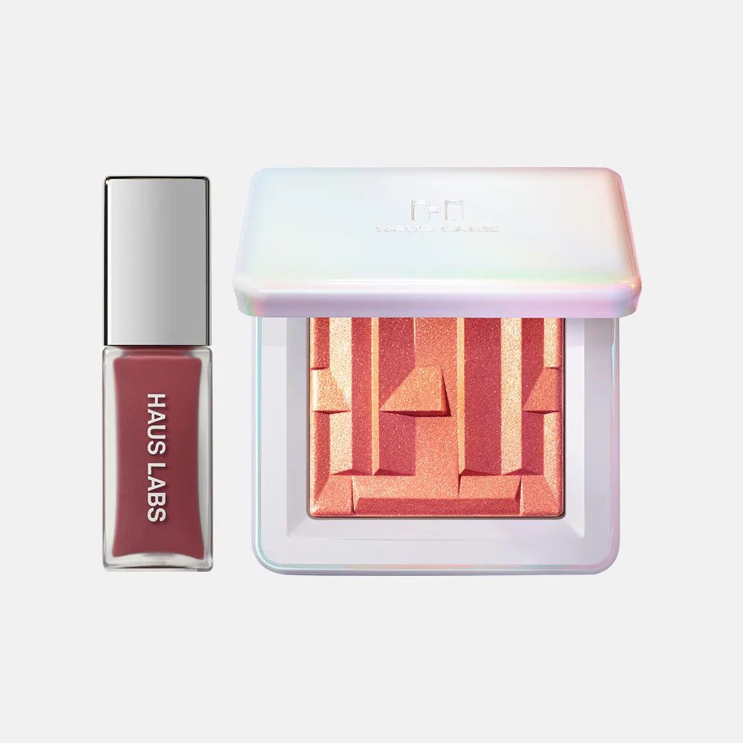 HAUS LABS Guava Glow Duo | Fire Opal Highlighter & Guava Lip Glaze | TikTok Shop Exclusive