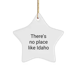 Idaho Star Ornament Gifts from Friends and Family for Christmas Unique Decorations There's No Place Like Idaho