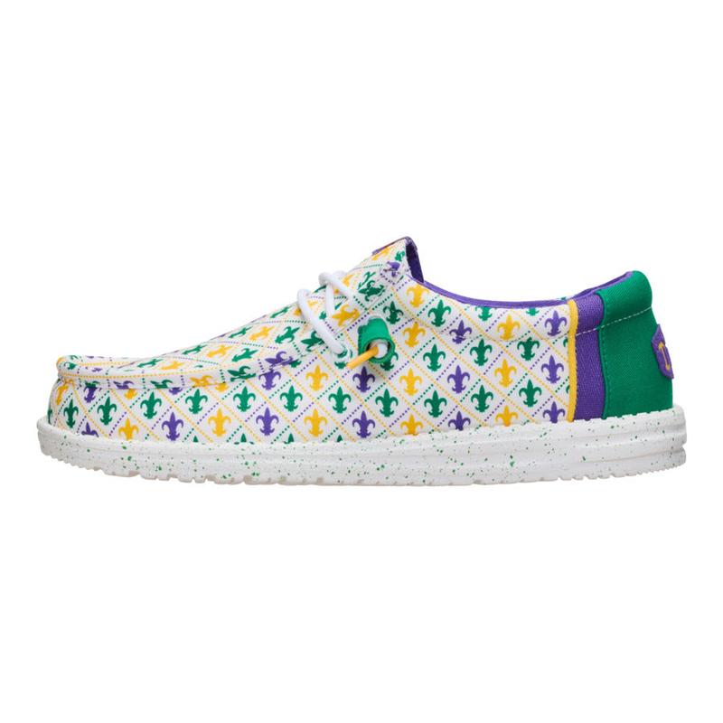 HEYDUDE Wally Mardi Gras - Comfortable Slip on Shoes for Men