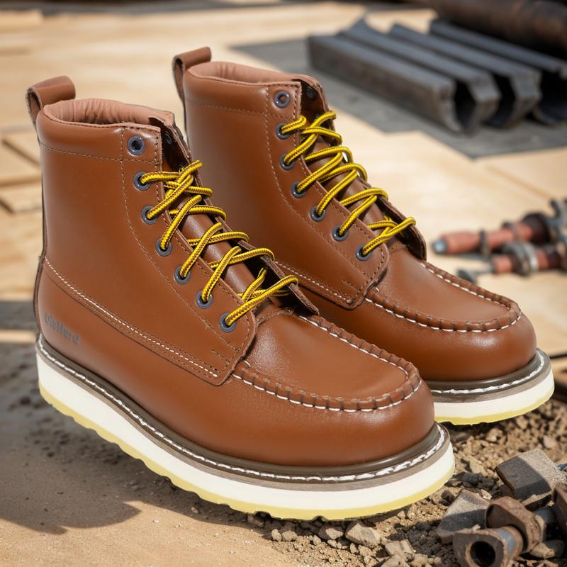 DieHard Men's Stylish Classic 6" SureTrack Soft Toe Leather Slip Resistant Durable Breathable Work Boot 84994 Shoe Footwear botas para hombres boots for men mens boots work boots