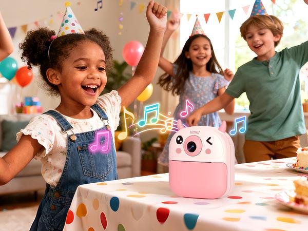 [JADENS] Instant Print Camera for Kids, Birthday Gifts for Girls Boys, HD Digital Video Cameras for Toddler,Included 32GB SD Card-Purple