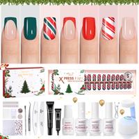 Short Square【Christmas Glitz】16 Sizes 224Pcs Kit