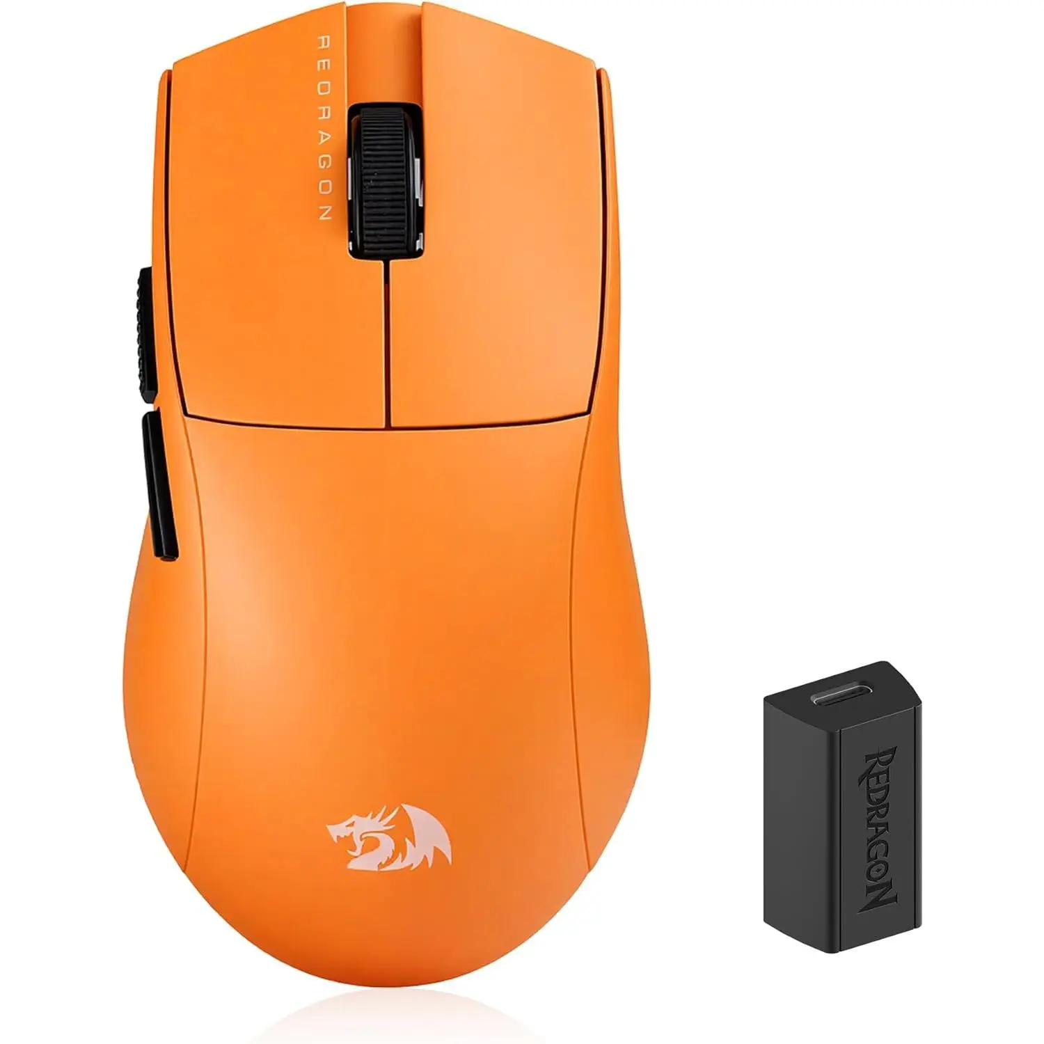 Redragon M916 ULT Wireless 8K Polling Rate Gaming Mouse, 54G Ultra-Lightweight 30,000 Max DPI Gaming Mice w/Ergonomic Natural Grip Build, Full Programmable Buttons, Orange tiktokshopbacktoschool,back to school,back to school haul