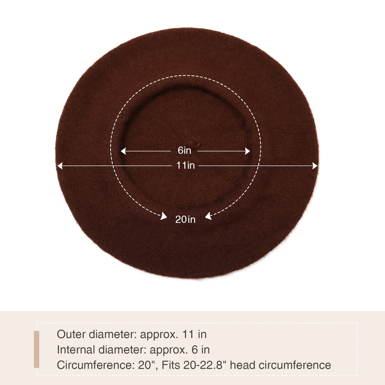 AWAYTR Women French Wool Beret Hats Solid Color Classic Beanie Winter Cap TikTokShopBlackFriday AWAYTR Women French Wool Beret Hats Solid Color Classic Beanie Winter Cap TikTokShopBlackFriday