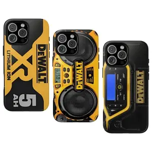DeWALT Speaker Hard Tough Phone Case, cover for iphone 17 16 15 14 13 12 11, Dynamic, Energetic, Trendy, Durable Cover for iPhone