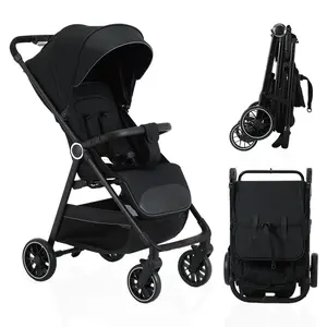 2-in-1 Baby stroller, lightweight and easy to fold,lightweight stroller ,airline-approved, converts from sittingto lying position, with sunshade for UV protection.