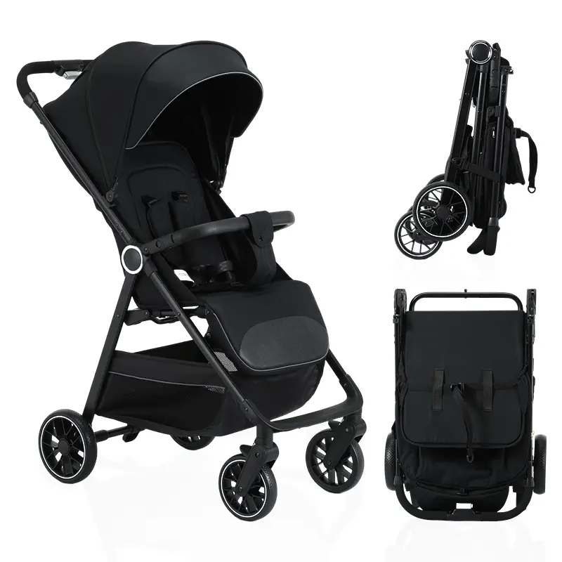 2-in-1 Baby stroller, lightweight and easy to fold,lightweight stroller ,airline-approved, converts from sittingto lying position, with sunshade for UV protection.