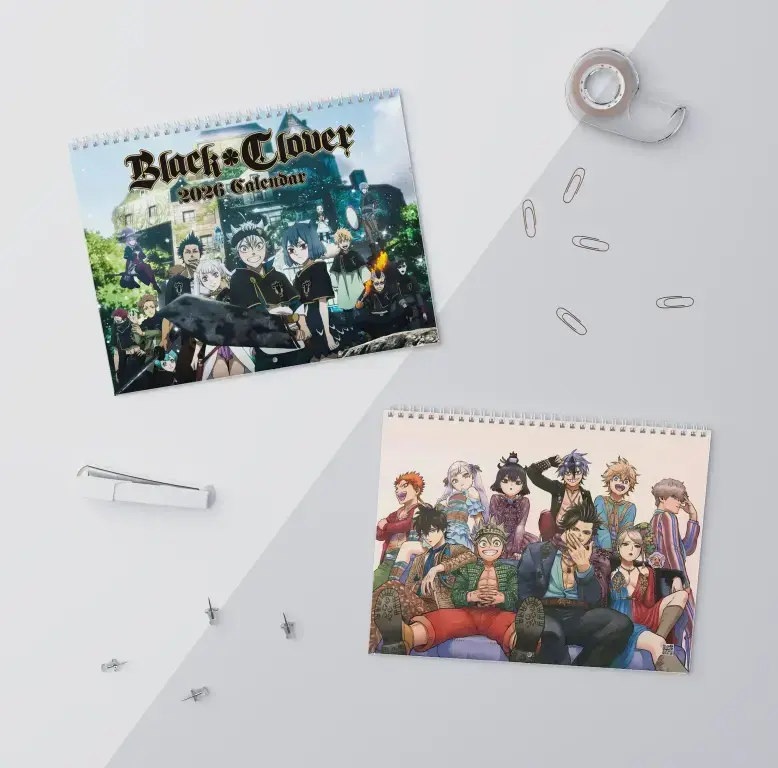 Black Clover 2027 Wall Calendar, Anime Character Wall Calendar, Gift For Anime Fan