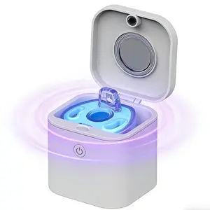 JOYTUTUS Premium Version Small Square Pacifier UV Sterilizer 99.99% Sterilization Rate Against E. coli Orthodontic Retainer Sterilizer Box Portable Earphone Storage Case Gift Idea for SAHM,mom, Valentine's Day,Travel Essential