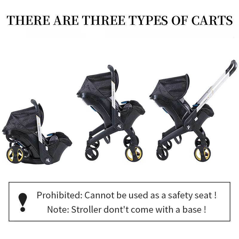 (No Have Base)Baby Stroller with a Bag,High Quality & Multi functional Newborn Stroller, 4 Wheel Travel stroller for , Foldable Infant Stroller without Latch Base Summervibes BRODARK Baby Convertible Reversible pram