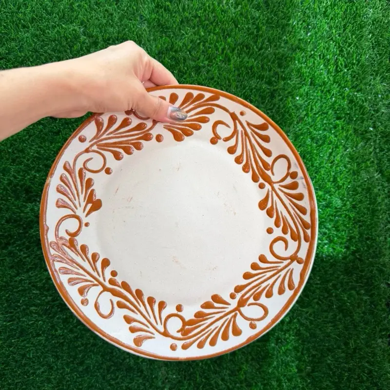 Round Plate Relieve color Mamey 10In (Sets).
