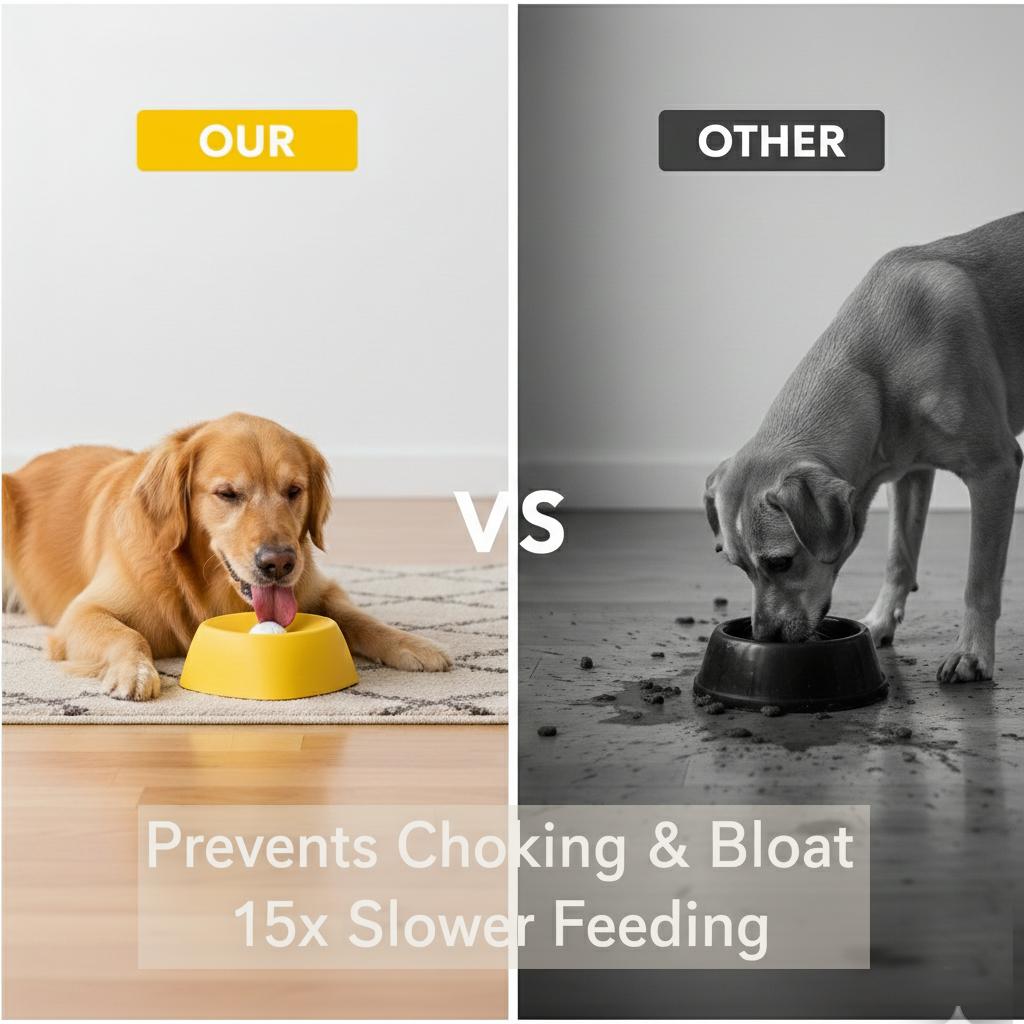 XIXI Dog Lick Bowl & Slow Feeder - Interactive Liquid Treat Dispenser, Anti-Spill Lick Tray Feeding Accessory for Dog Anxiety & Bloat Relief