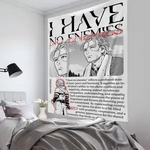 Anime Comics Tapestry Room Decor V-Vinland Sagas Wall Cloth Party Hanging Background Room Decor Baby Room 60X40