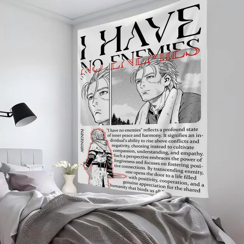 Anime Comics Tapestry Room Decor V-Vinland Sagas Wall Cloth Party Hanging Background Room Decor Baby Room summerwins