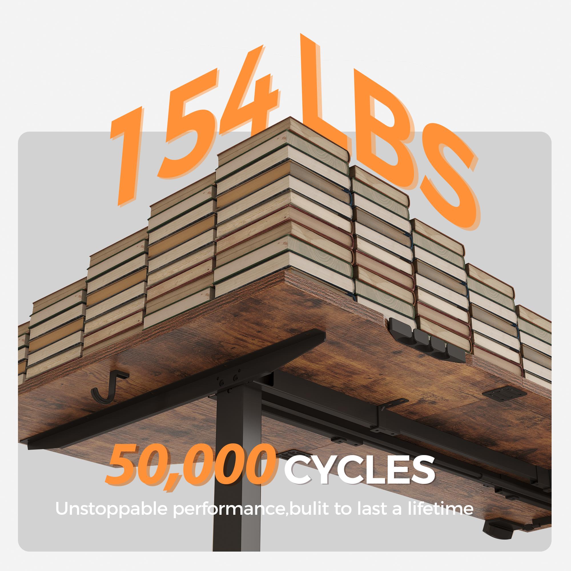 Agilestic Electric Height Adjustable Standing Desk, L-Shaped Sit-Stand Desk for Home & Office, Ergonomic Computer Table with Splice Board, Rustic Brown/Black/White/Light Rustic Brown