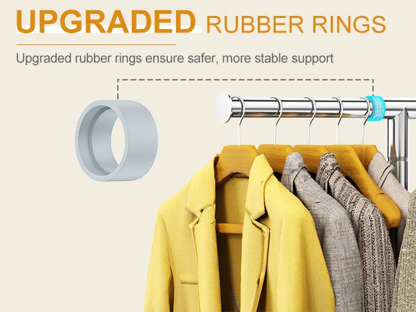 Double-Layer Large-Capacity Rolling Clothes Rack! Holds 50+ Garments, With Shoe Storage Shelf, Effortless Mobility on Swivel Wheels, Home Balcony Drying Rack