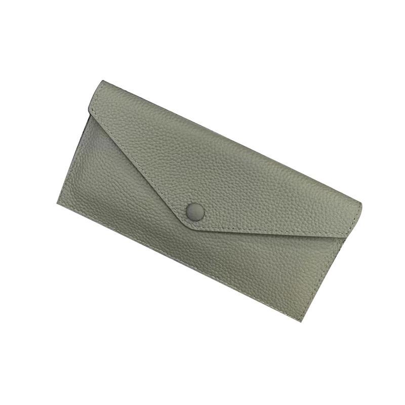 Ultra Thin Genuine Leather Wallet For Women Compact Card Holder Stylish Minimalist Design Large Capacity Lightweight And Luxurious -RR