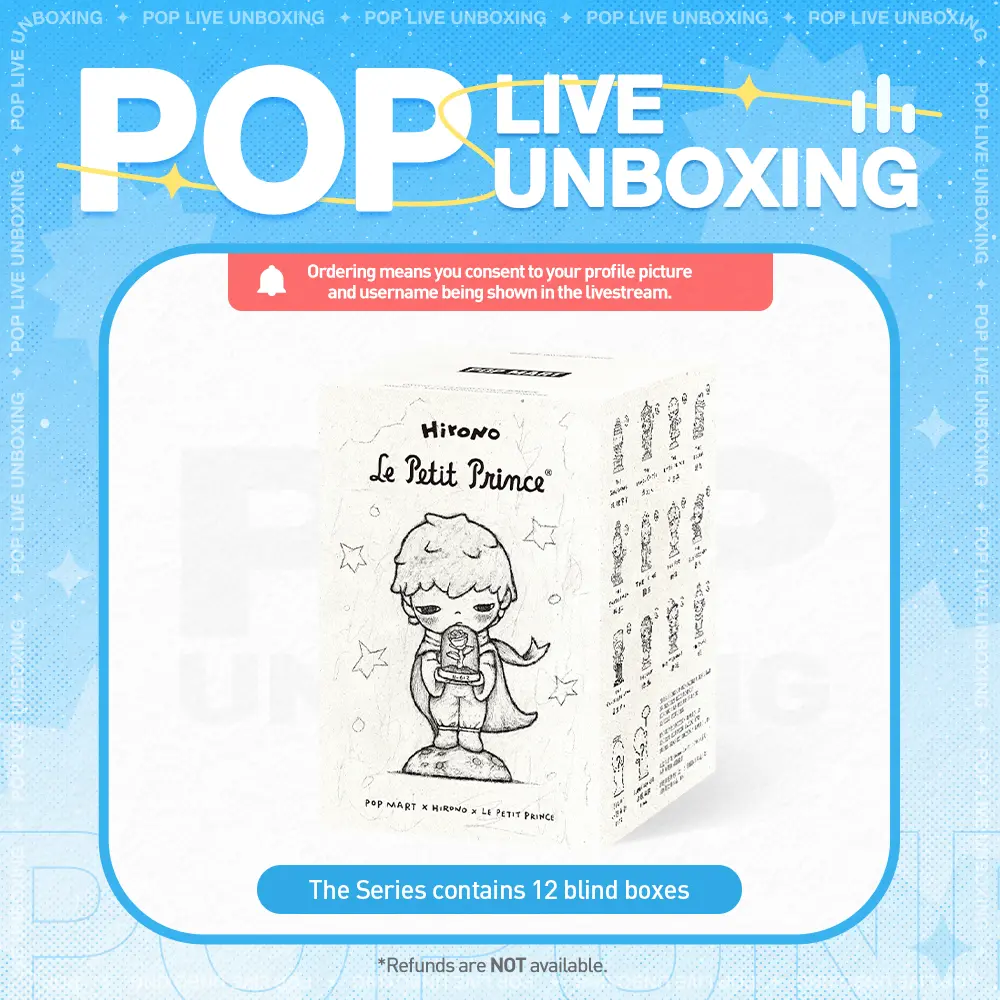 [POP NOW] POP MART Hirono×Le Petit Prince Series Figures, Blind Box, Mystery Box LABUBU Fun Toy