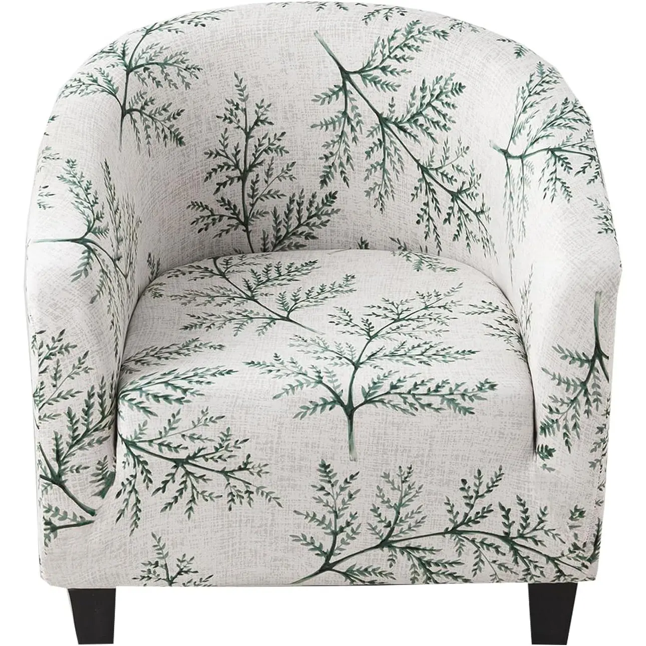 CRFATOP Soft Club Chair Slipcover Stretch Barrel Chair Covers Printed Tub Chair Slipcovers Round Couch Covers Spandex Armchair Sofa Cover Removable Furniture Protector for Living Room,C02