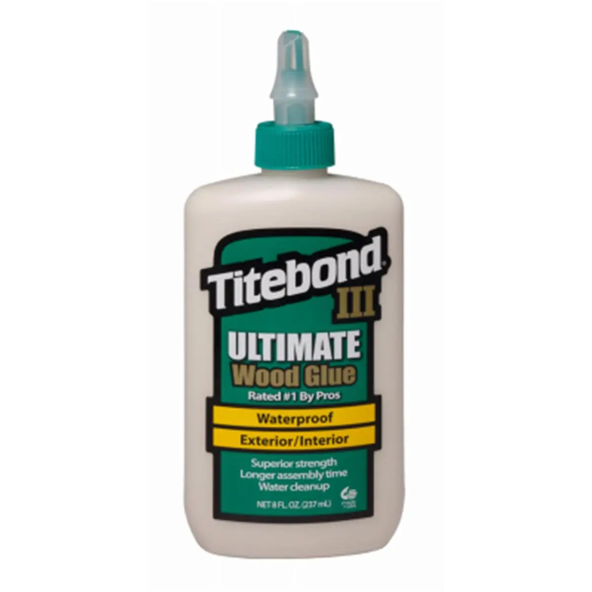 Titebond 1413 Ultimate Wood Glue - 8 oz High Strength Glue, Strong Adhesion, for Interior-Exterior Wood Projects