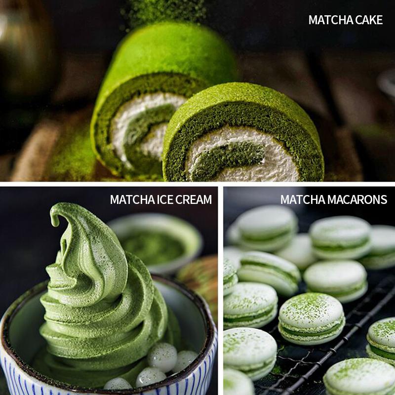 Chuanglu Matcha-2-100g Pure Matcha Powder from China No Sugar Instant Drinks Cooking Exclusive Tea Rich Taste Pure 100% Matcha No Addition Instant Drinks No Sugar - Flavor