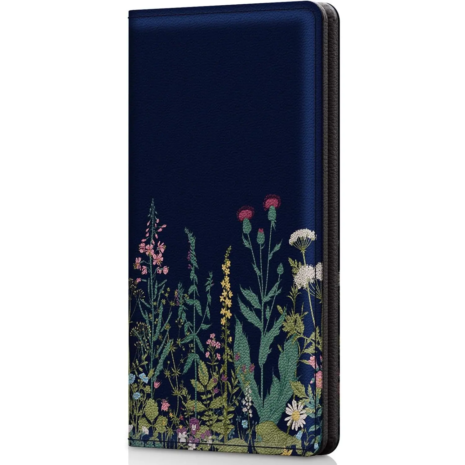 Checkbook Cover for Personal CheckbookPatterned Pu Leather check book covers for women and menwith Pen Holder & Built-in Clear Plastic Divider for Duplicate Checks