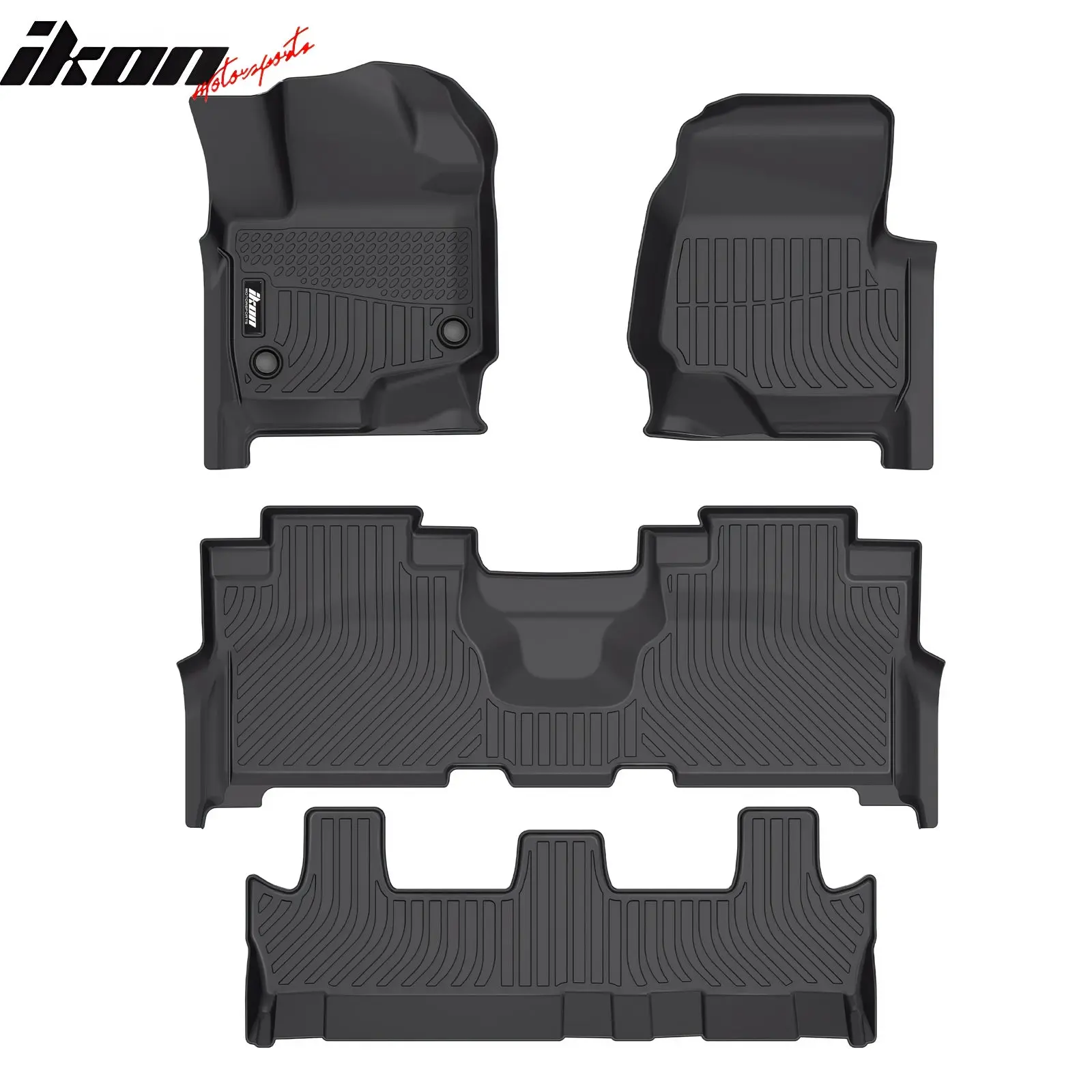 Floor Mats Liners for Ford Expedition Max 2021-2024 All Weather 3D TPE