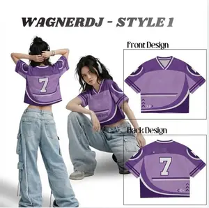 OT7 Is Back Football Jersey Croptop Jersey, Football Crop Top Unisex Jersey – Casual Sportswear for Couples, 90s Vintage Style, for Sports & Outdoor Activities