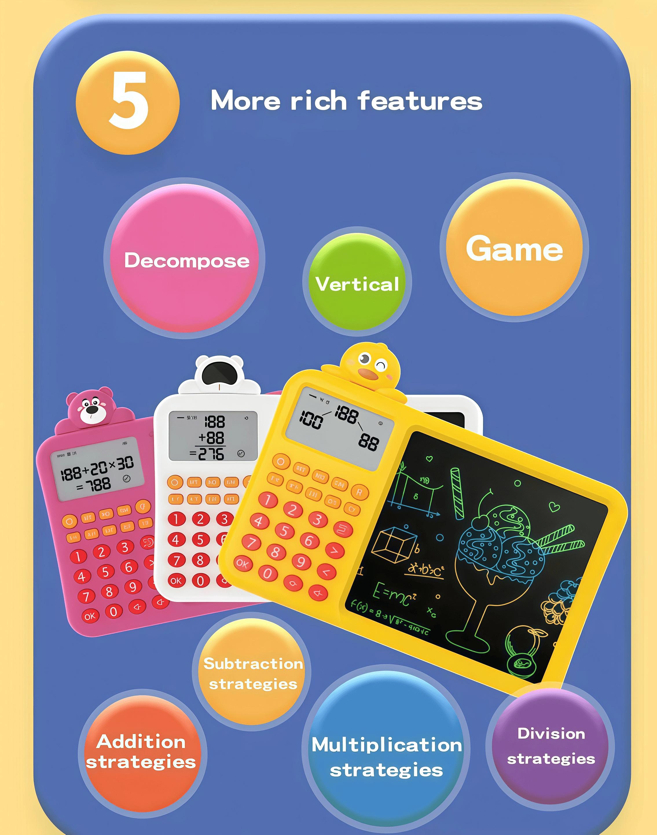 Interactive STEM Math Toy for Kids | Fun Electronic Learning Game to Build Thinking & Calculation Skills | Perfect Educational Gift for Home or Travel