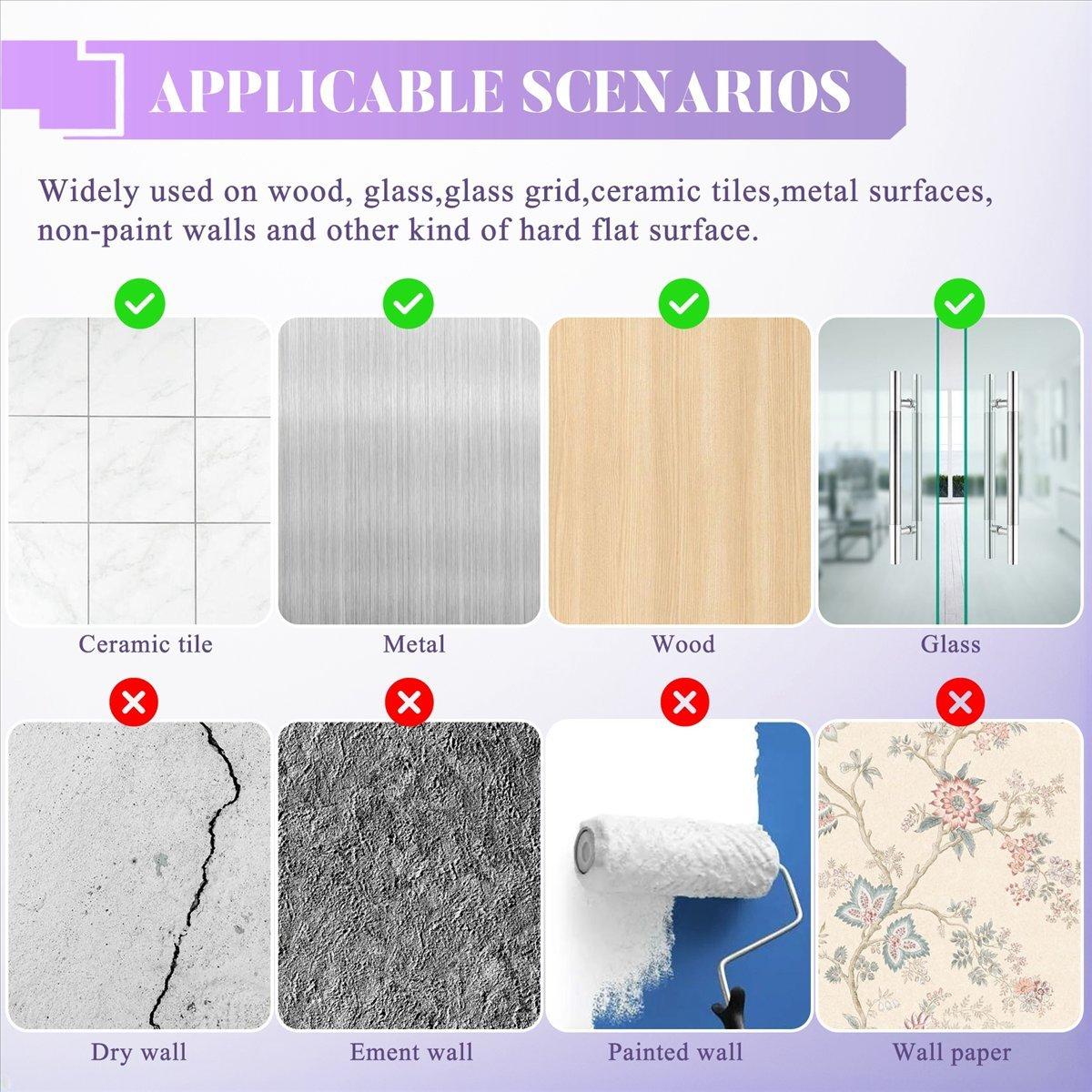 10 Packs Reusable Adhesive Hooks,Transparent Heavy Duty Wall Hooks with No Scratch, Waterproof and Oilproof for Bathroom, Bedroom, Kitchen, Refrigerator Door, Wall and Ceiling