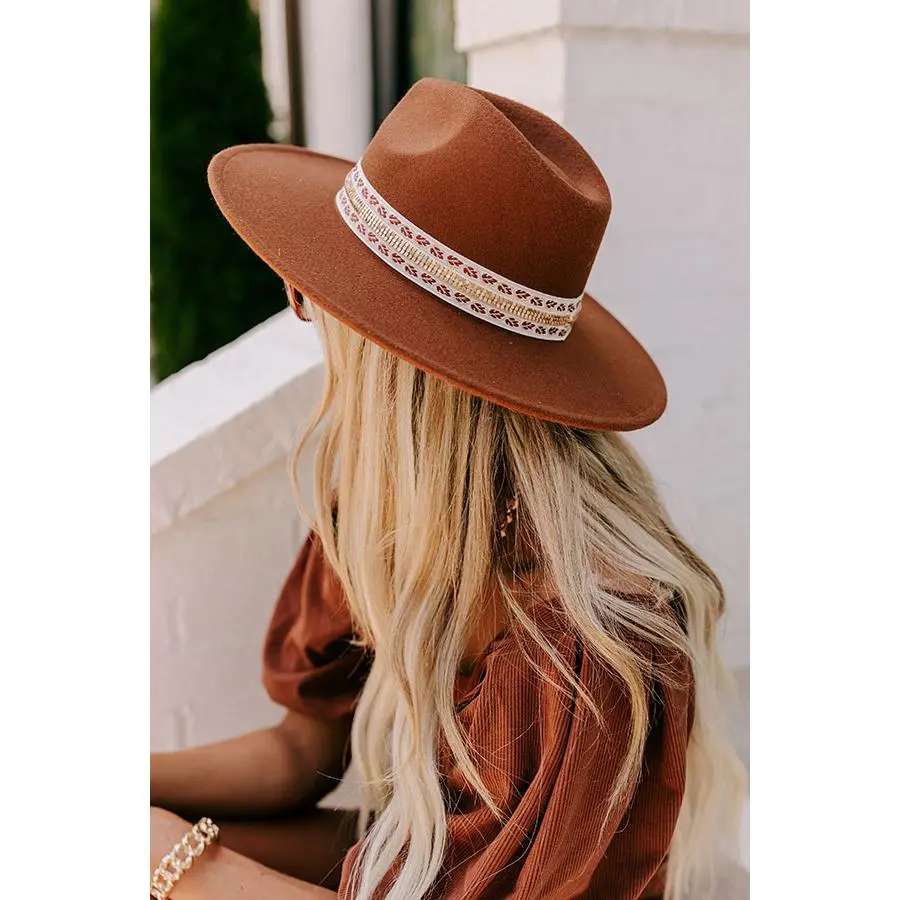 Vermont Bound Felt Fedora in Chocolate