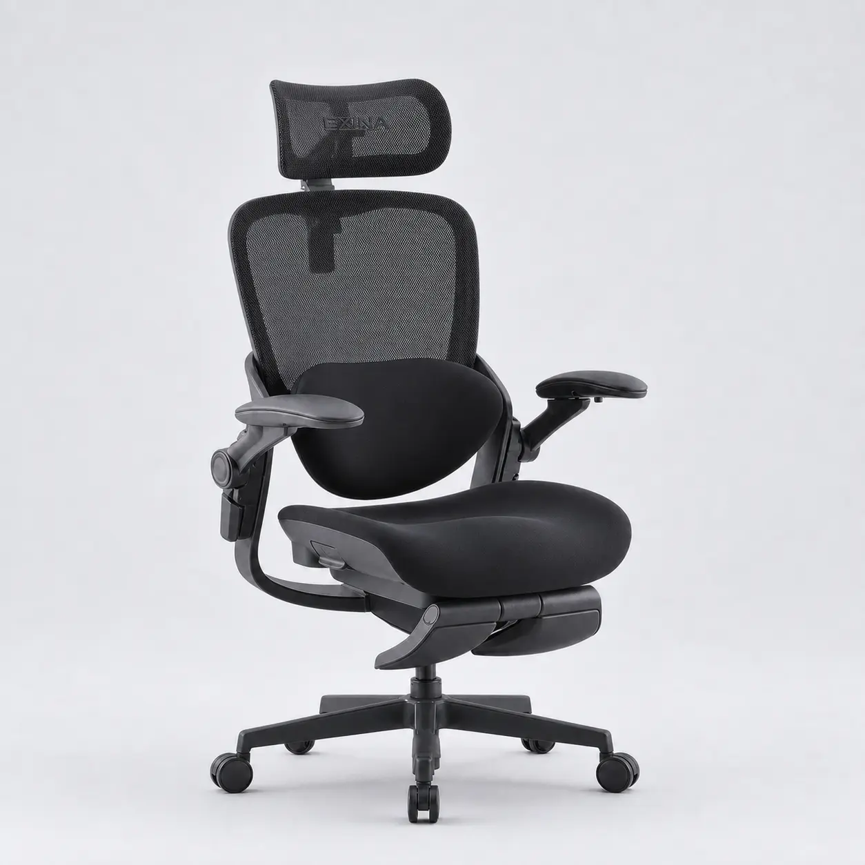 MUSSO E80 Ergonomic Chair for Women – 3D Lumbar Support, Adjustable Headrest, Retractable Footrest and Reclining Backrest for Office, Gaming and Home Use-C
