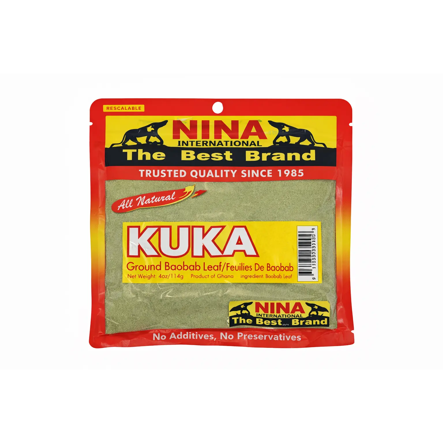 Kuka-Ground Baobab, 4oz (ose, olo, bouye, sira, tabaldi, mbuyu)