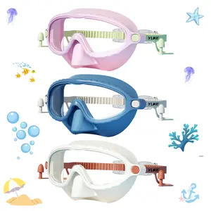 1 Pack Children's Swimming Goggles 4-15 Years Anti-fog UV Wide Field of View Waterproof Leak Proof Boys and Girls Swimming Goggles