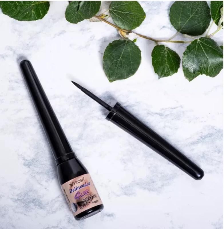 Prosa 4in 1 Black or Brown Felt Tip Liquid Eyeliner with Natural Formula Waterproof Cosmetic Makeup