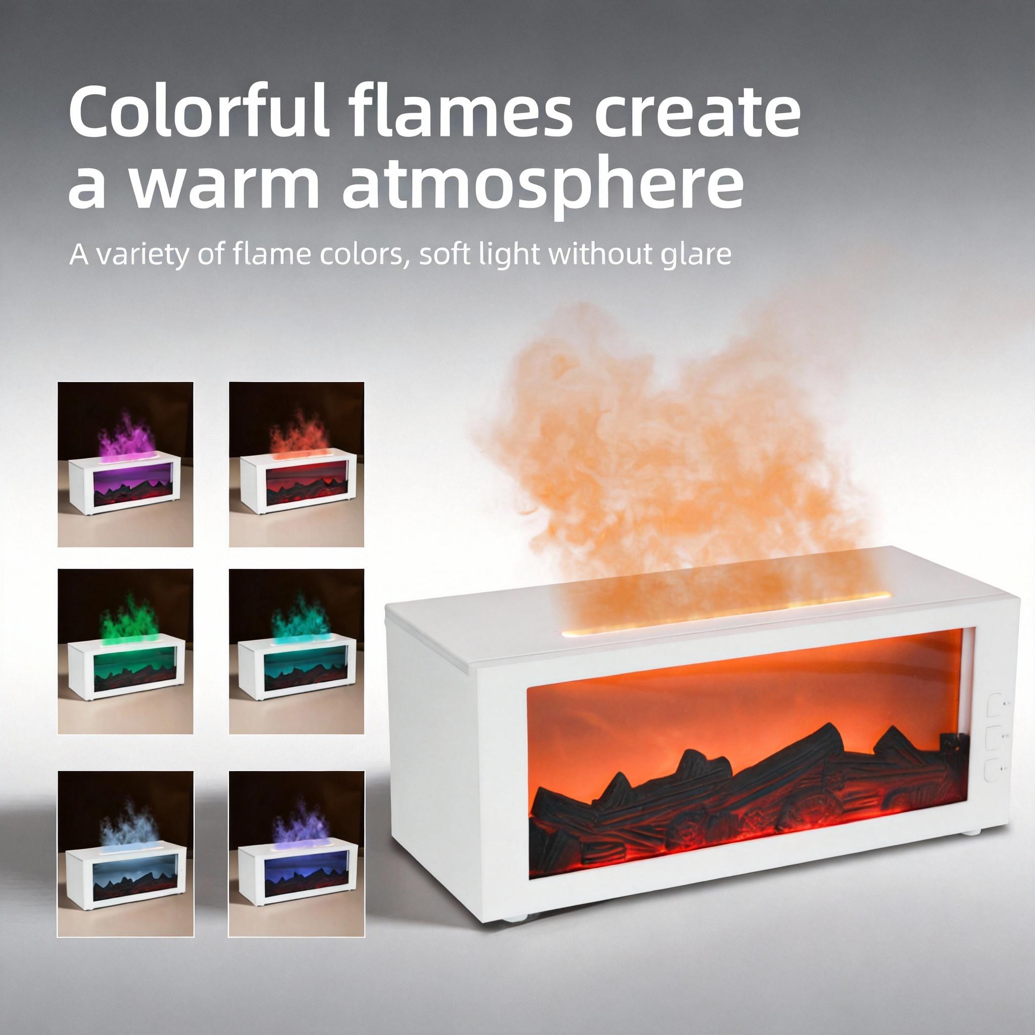 Flame Diffuser with Remote - 7 Color Lights, Timer & Auto Shut-Off | Perfect Home Gift Portable Aroma Diffuser humidifier control Ultrasonic LED Colorful Compact Smart Aromatherapy Diffuser Volcano Aroma Humidifier fireplace RGB Lighting Flame Diffuser with Remote - 7 Color Lights, Timer & Auto Shut-Off | Perfect Home Gift Portable Aroma Diffuser humidifier control Ultrasonic LED Colorful Compact Smart Aromatherapy Diffuser Volcano Aroma Humidifier fireplace RGB Lighting