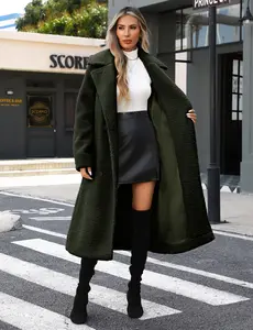 UMIPUBO Sales Women's Fleece Winter Coat Fuzzy Lapel Open Front Long Cardigan Jackets Fluffy Faux Fur Warm Fashions Outwear