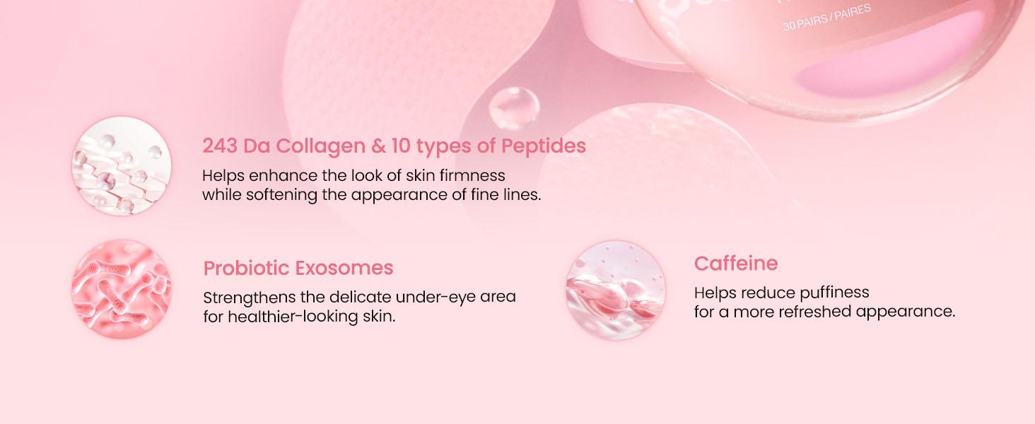 [Biodance Official] Collagen Peptide Eye Patch | Anti Wrinkle Patches for Face & Smile Line Patches, Under Eye Mask for Fine Lines, Eye Bags & Wrinkles, Korean Skin Care (60ea)