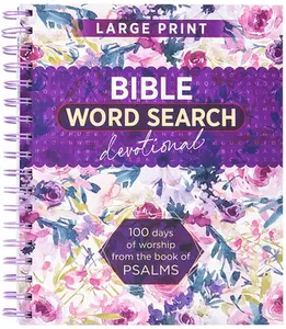 Bible Word Search Devotional: 100 Days of Worship from the Book of Psalms -- Broadstreet Publishing Group LLC, Spiral Bound, Comb or Coil
