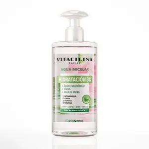 Vitacilina Micellar Water with Hyaluronic acid and Rose Water Cleanser