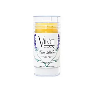 Vilót Skin Face Balm All in one, Face, Neck & Decollette Collagen stick, Anti-aging Hydrating Skincare, All Natural Moisturizer, Improves Radiance & Redness, Fast Absorbing Moisture