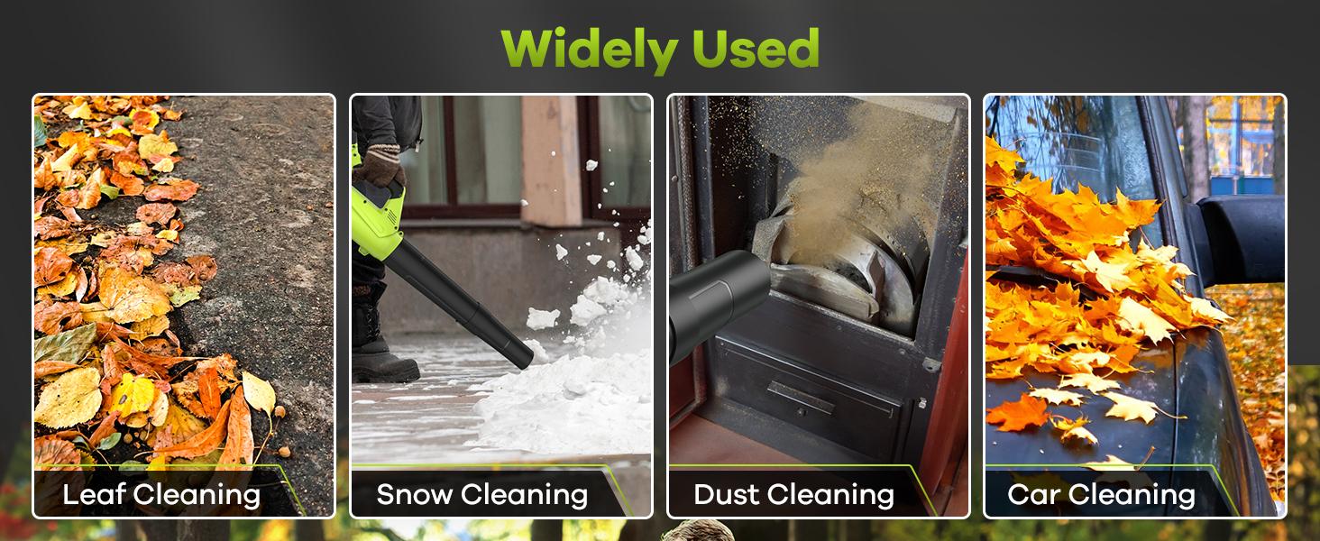Leaf Blower, Cordless Electric Leaf Blower, Powerful Motor & Long Battery Life, 2 Adjustable Speeds, Portable Handheld Snow Blower, Car Drying & Cleaning, Home Improvement, Garden Maintenance, Perfect Gift