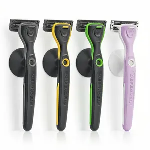 Defender Easy-Rinse, No-Clog SoftGrip Shaving Razor