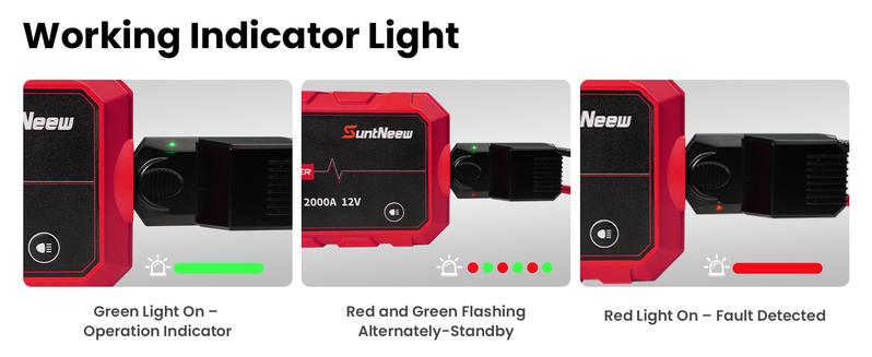 SuntNeew GC400 20000mAh Winter Savior Car Jump Starter Jumper Box Booster Power Bank Battery Charger High Capacity Portable & Versatile for Car Battery Emergency Light Charging Compact